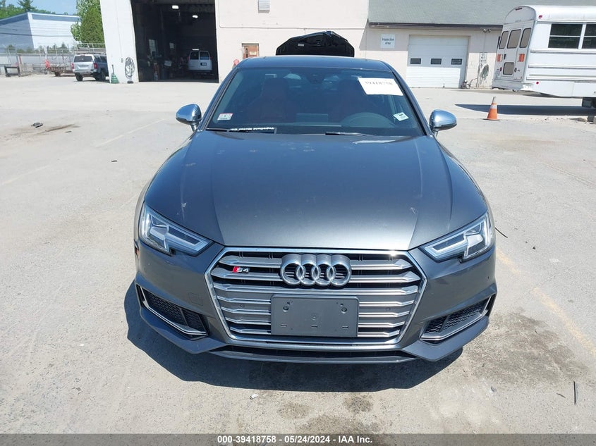 2018 AUDI S4 3.0T PREMIUM PLUS - WAUB4AF49JA121440