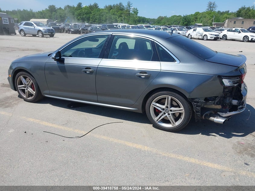 2018 AUDI S4 3.0T PREMIUM PLUS - WAUB4AF49JA121440