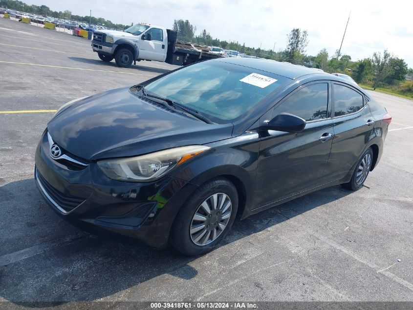 2016 Hyundai Elantra Se VIN: 5NPDH4AE6GH738720 Lot: 39418761