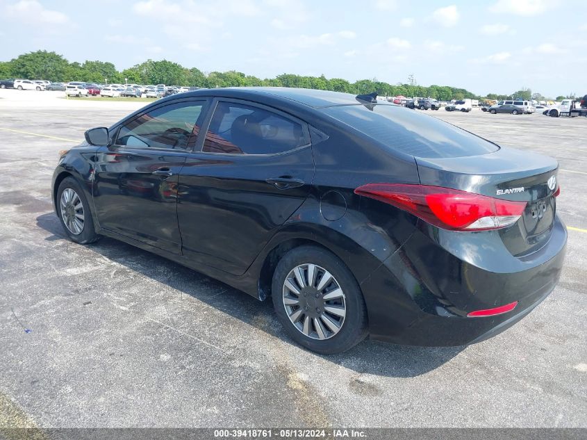 2016 Hyundai Elantra Se VIN: 5NPDH4AE6GH738720 Lot: 39418761