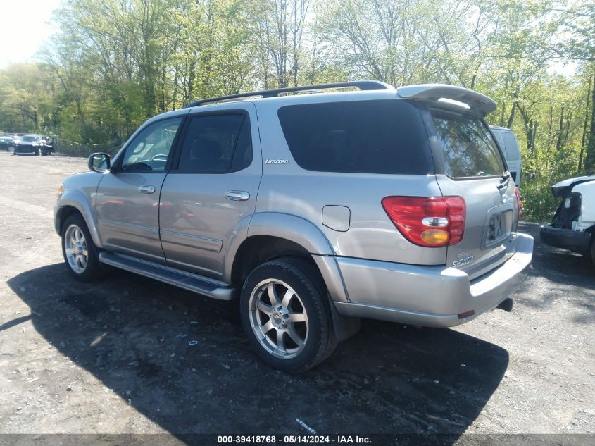 2001 Toyota Sequoia Limited V8 VIN: 5TDBT48A91S008651 Lot: 39418768