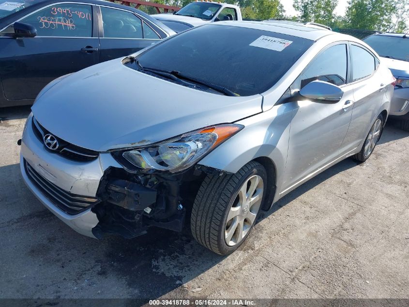 2012 Hyundai Elantra Limited (Ulsan Plant) VIN: KMHDH4AE9CU355124 Lot: 39418788