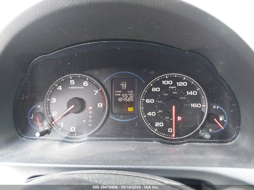 2005 Acura Tsx VIN: JH4CL96855C035319 Lot: 39418806