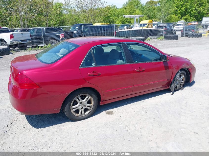 2007 Honda Accord 2.4 Ex VIN: 1HGCM56747A147740 Lot: 39418822