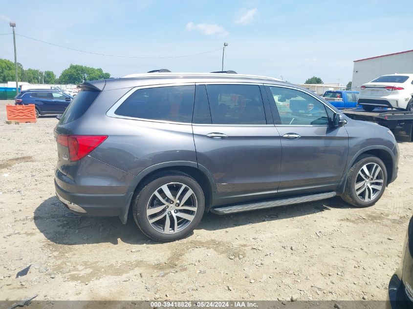 2017 Honda Pilot Elite VIN: 5FNYF6H03HB073370 Lot: 39418826