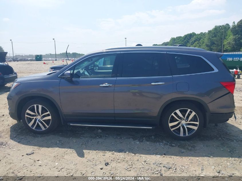 2017 Honda Pilot Elite VIN: 5FNYF6H03HB073370 Lot: 39418826