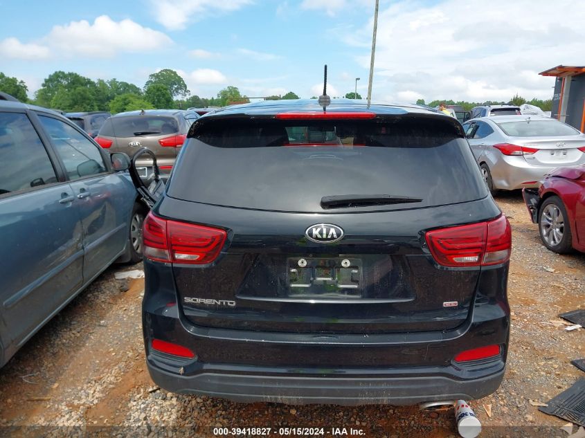 2019 Kia Sorento 2.4L Lx VIN: 5XYPG4A34KG447941 Lot: 39418827