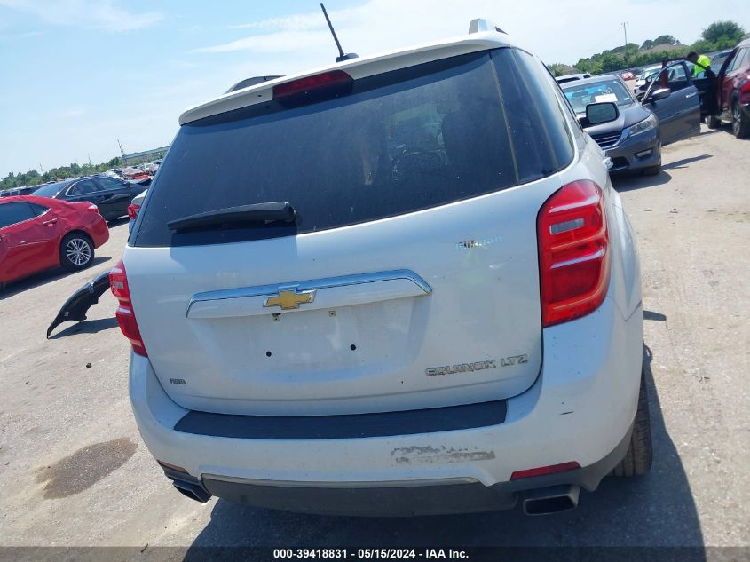 2016 Chevrolet Equinox Ltz VIN: 2GNFLGE34G6342329 Lot: 39418831