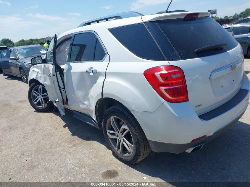 2016 Chevrolet Equinox Ltz VIN: 2GNFLGE34G6342329 Lot: 39418831