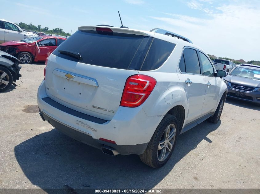 2016 Chevrolet Equinox Ltz VIN: 2GNFLGE34G6342329 Lot: 39418831