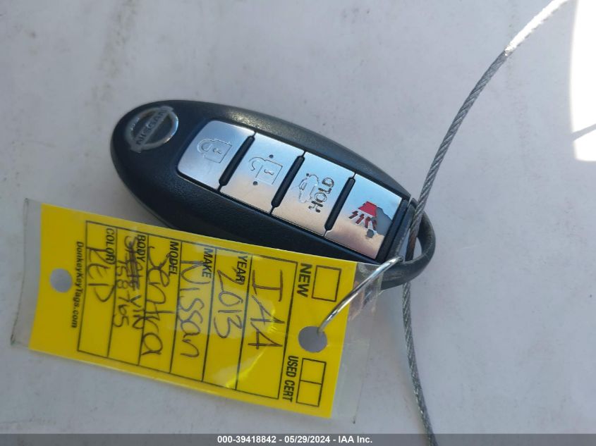 2013 Nissan Sentra Sr VIN: 3N1AB7APXDL758765 Lot: 39418842