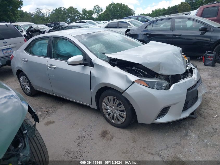 2016 Toyota Corolla Le VIN: 2T1BURHEXGC587275 Lot: 39418848