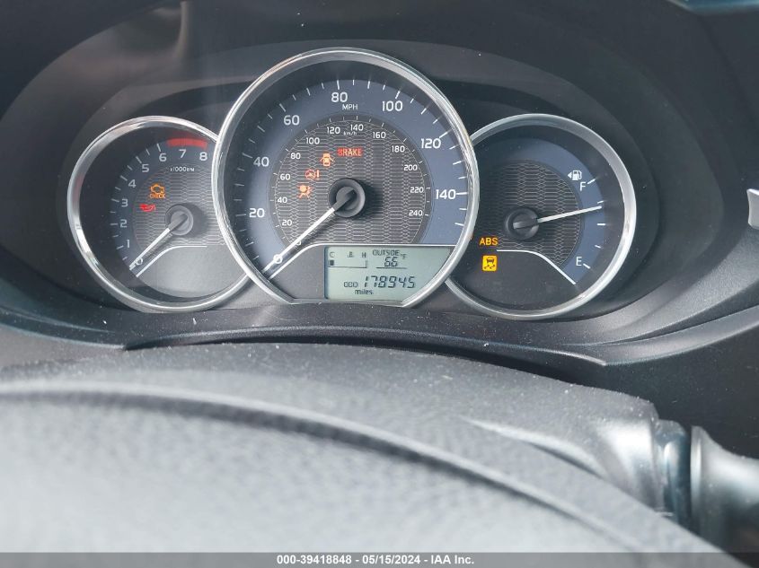 2016 Toyota Corolla Le VIN: 2T1BURHEXGC587275 Lot: 39418848