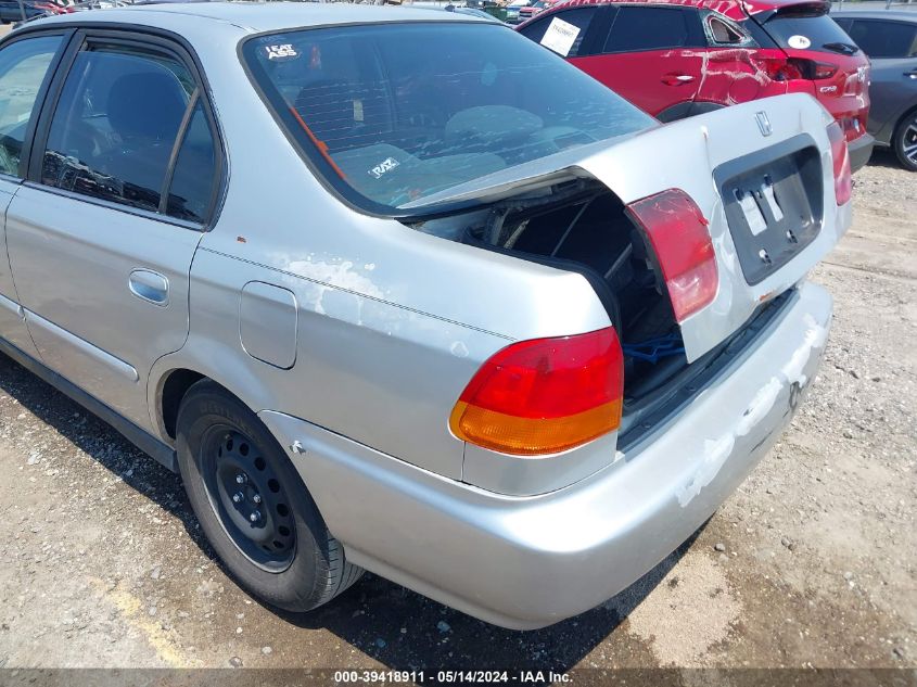 1998 Honda Civic Dx VIN: 2HGEJ6522WH580597 Lot: 39418911