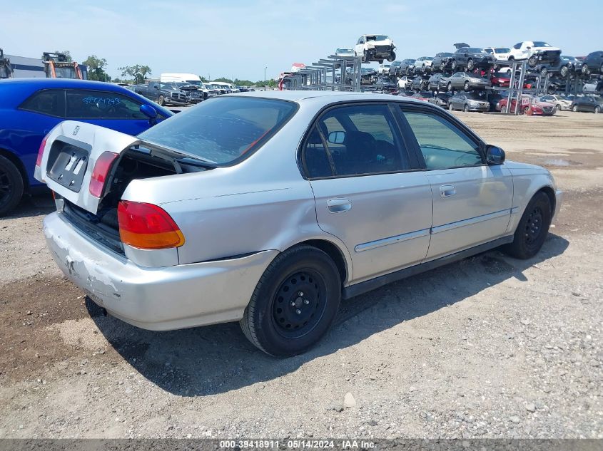 1998 Honda Civic Dx VIN: 2HGEJ6522WH580597 Lot: 39418911