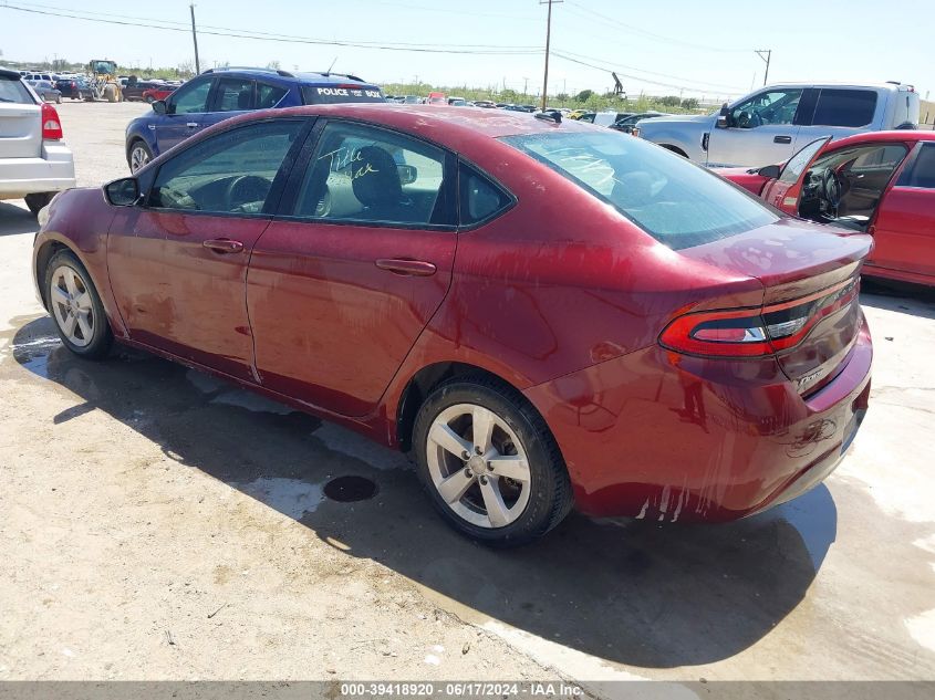 2015 Dodge Dart Sxt VIN: 1C3CDFBB9FD351028 Lot: 39418920