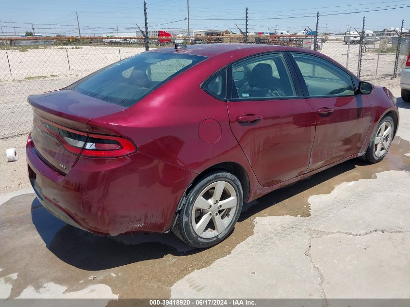 2015 Dodge Dart Sxt VIN: 1C3CDFBB9FD351028 Lot: 39418920