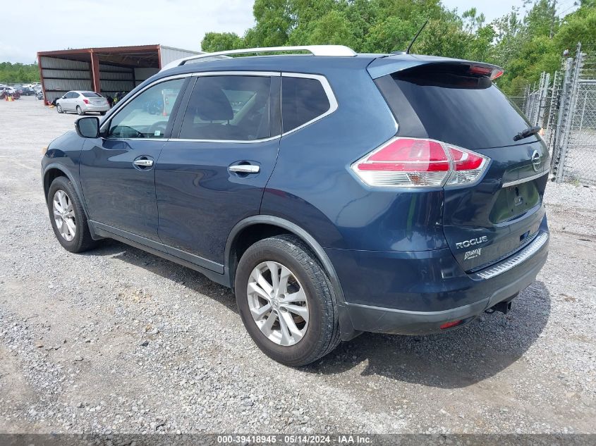 2016 Nissan Rogue Sv VIN: KNMAT2MT3GP670218 Lot: 39418945