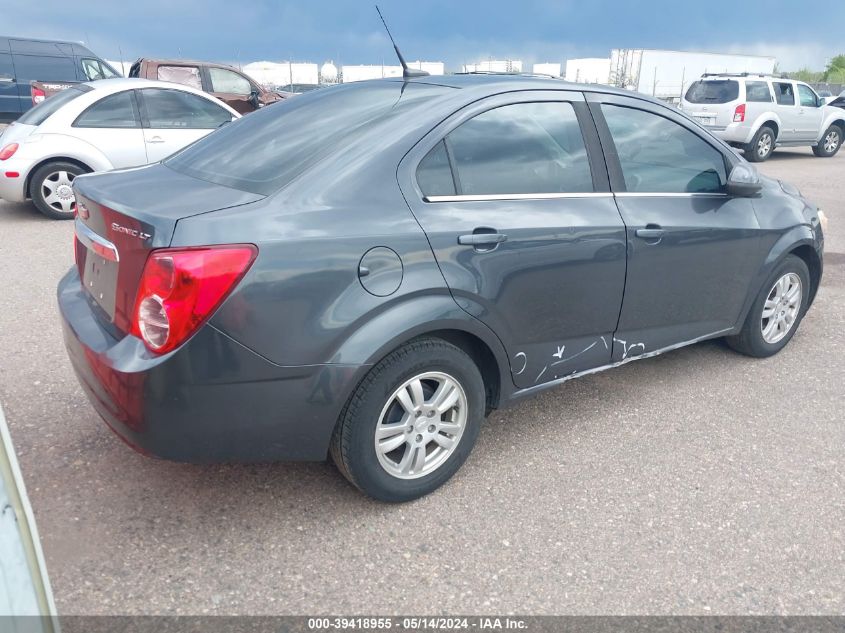 2013 Chevrolet Sonic Lt Auto VIN: 1G1JC5SH1D4165753 Lot: 39418955