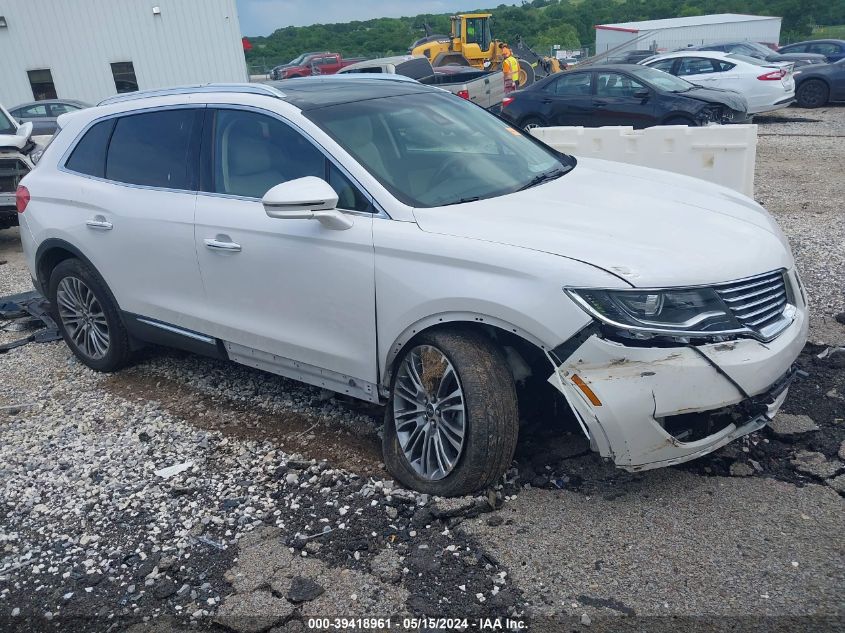 2016 Lincoln Mkx Reserve VIN: 2LMPJ8LR8GBL80864 Lot: 39418961