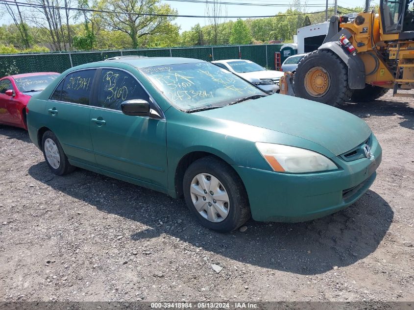 2003 Honda Accord 2.4 Lx VIN: 1HGCM56393A047835 Lot: 39418984