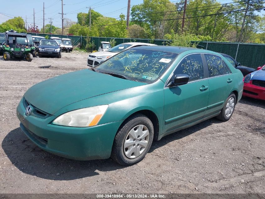 2003 Honda Accord 2.4 Lx VIN: 1HGCM56393A047835 Lot: 39418984