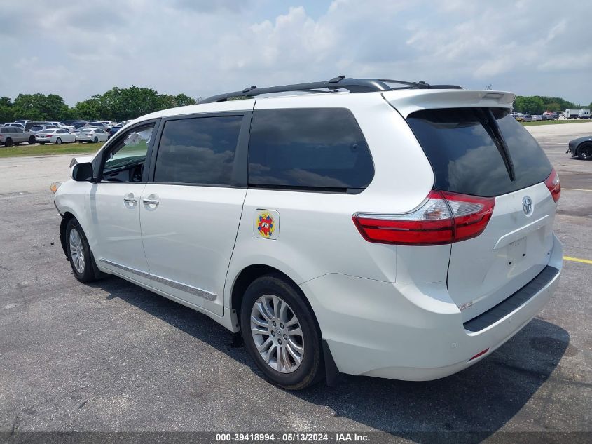 2017 Toyota Sienna Xle Premium 8 Passenger VIN: 5TDYZ3DC0HS797583 Lot: 39418994