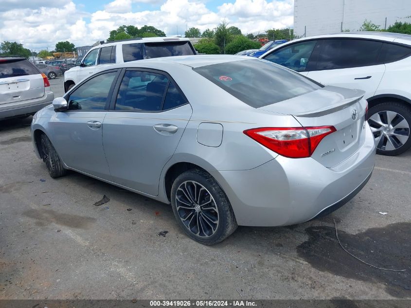 2015 Toyota Corolla L/Le/Le Pls/Prm/S/S Pls VIN: 2T1BURHE0FC474692 Lot: 39419026