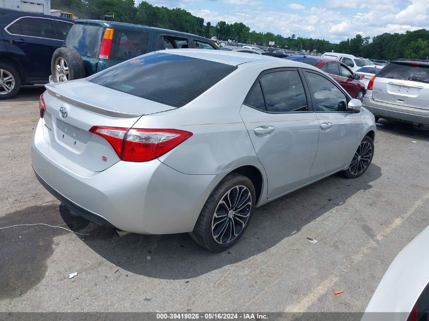 2015 Toyota Corolla L/Le/Le Pls/Prm/S/S Pls VIN: 2T1BURHE0FC474692 Lot: 39419026