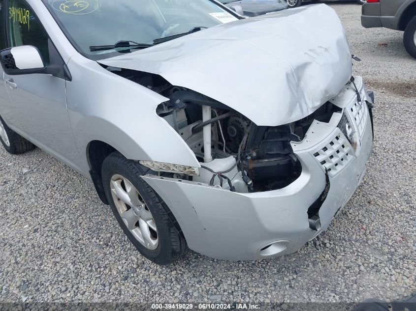 2008 Nissan Rogue Sl VIN: JN8AS58V68W400654 Lot: 39419029