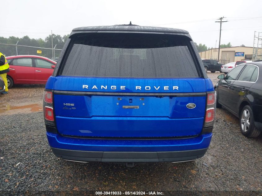 2018 Land Rover Range Rover 3.0L V6 Supercharged Hse VIN: SALGS2SV4JA512460 Lot: 39419033