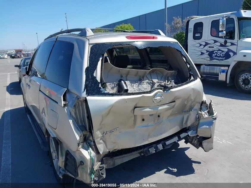 2004 Nissan Quest 3.5 Se VIN: 5N1BV28U54N352282 Lot: 39419055