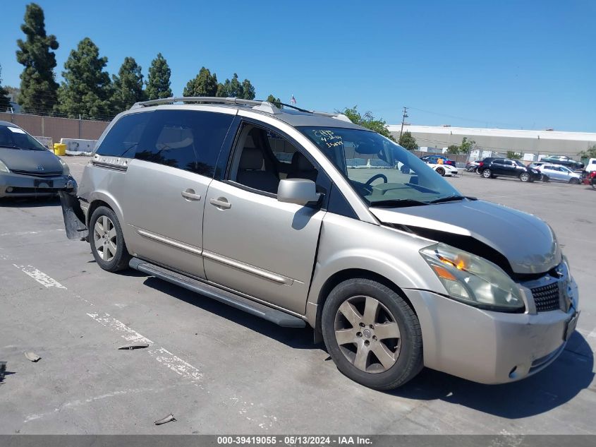 2004 Nissan Quest 3.5 Se VIN: 5N1BV28U54N352282 Lot: 39419055