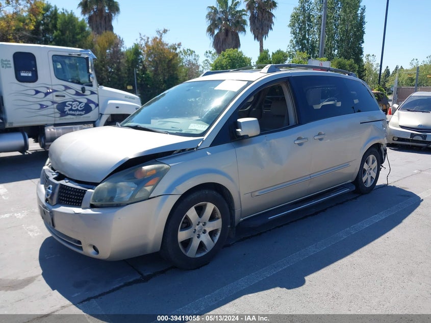 2004 Nissan Quest 3.5 Se VIN: 5N1BV28U54N352282 Lot: 39419055