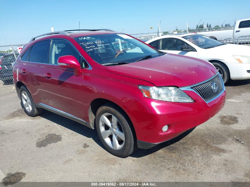 2010 Lexus Rx 350 VIN: JTJBK1BA5A2417115 Lot: 39419062