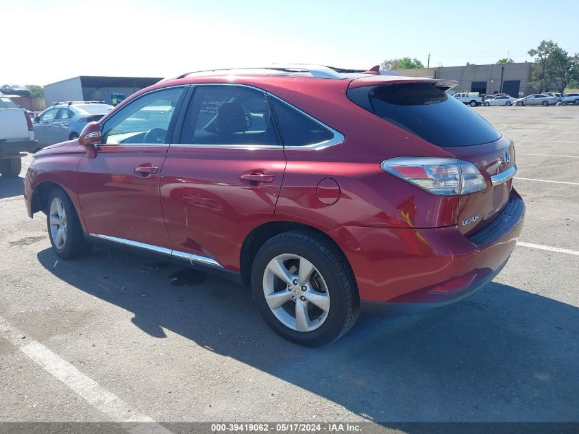 2010 Lexus Rx 350 350 VIN: JTJBK1BA5A2417115 Lot: 39419062