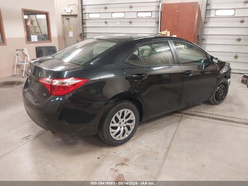 2018 Toyota Corolla Le VIN: 5YFBURHE1JP847649 Lot: 39419081