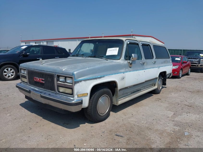 1990 GMC Suburban R15 Conventional VIN: 1GKER16K6LF512460 Lot: 39419098