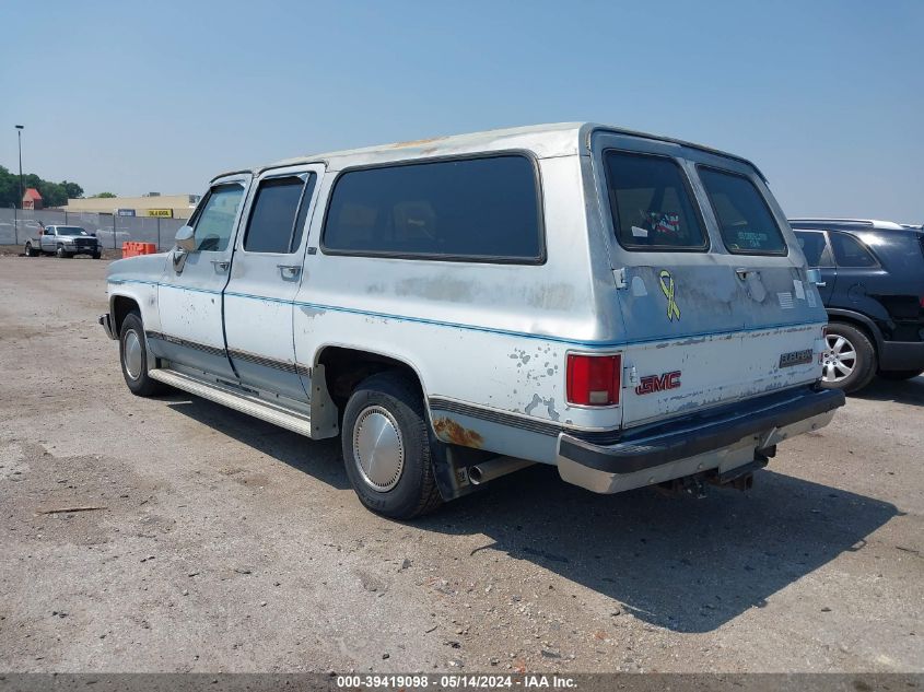 1990 GMC Suburban R15 Conventional VIN: 1GKER16K6LF512460 Lot: 39419098