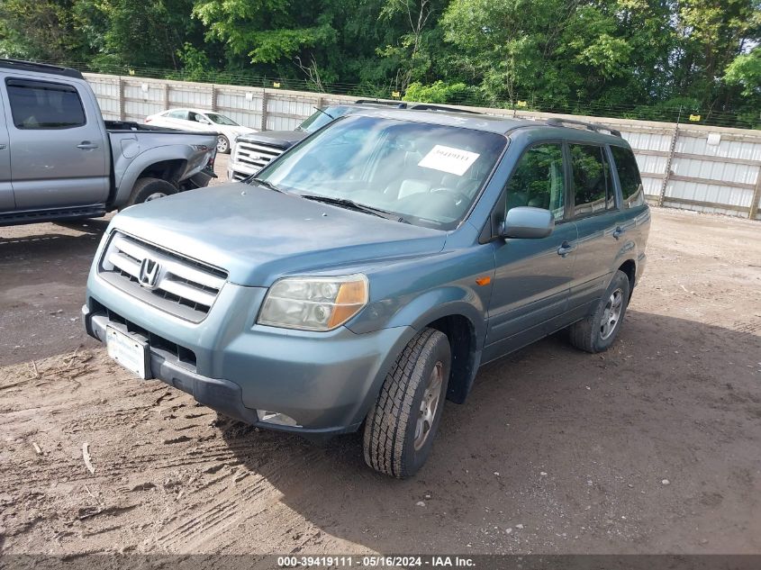 2006 Honda Pilot Ex-L VIN: 5FNYF18566B021209 Lot: 39419111