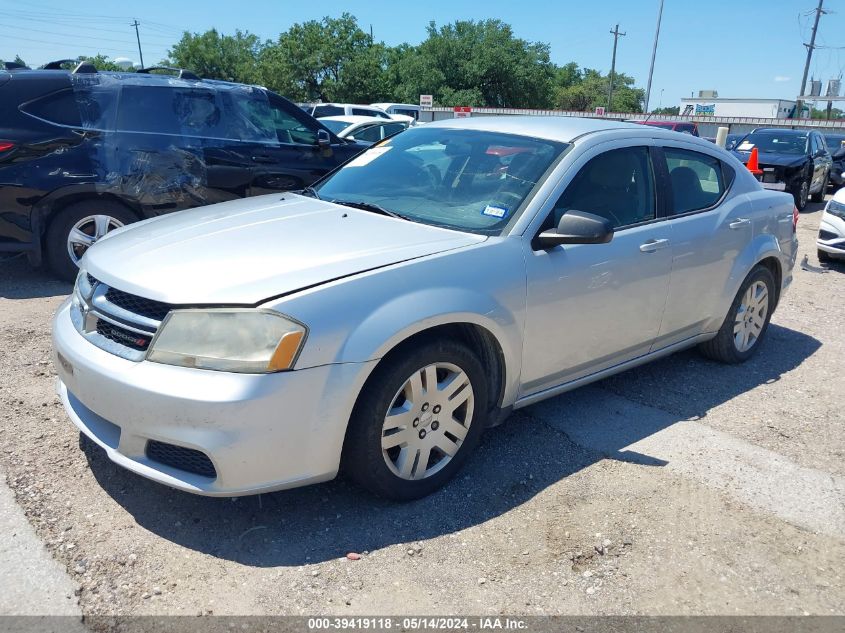 2012 Dodge Avenger Se VIN: 1C3CDZAB4CN207427 Lot: 39419118