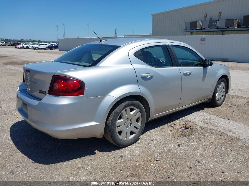 2012 Dodge Avenger Se VIN: 1C3CDZAB4CN207427 Lot: 39419118