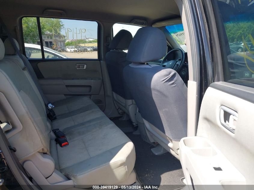 2010 Honda Pilot Lx VIN: 5FNYF4H29AB037257 Lot: 39419129