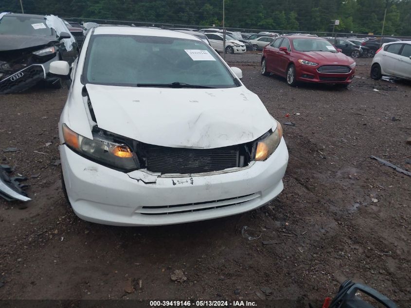 2012 Honda Civic Lx VIN: JHMFB2F5XCS000145 Lot: 39419146