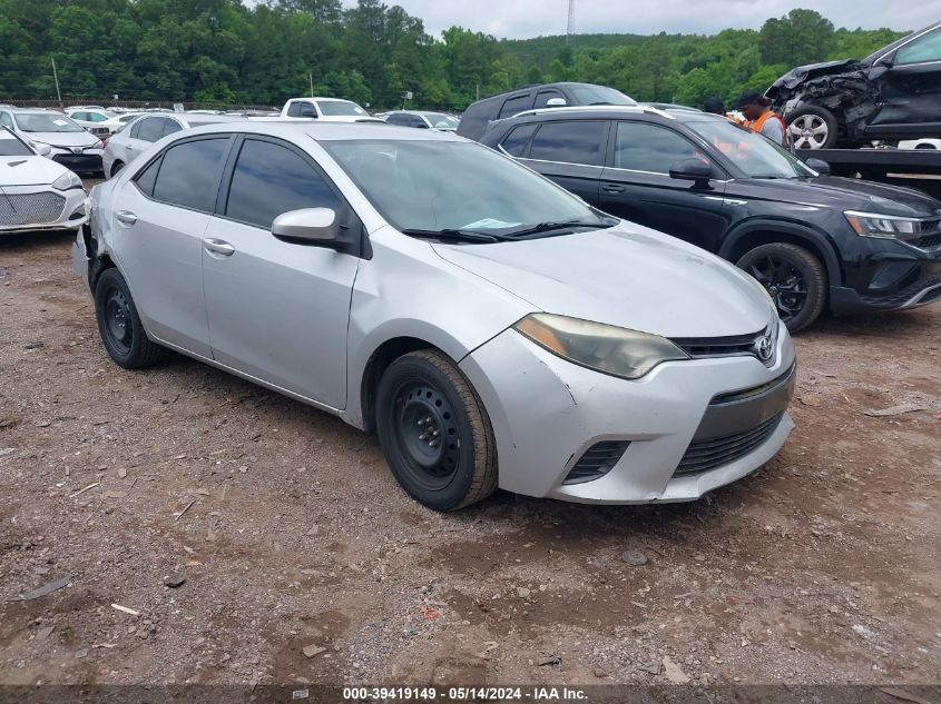 2015 Toyota Corolla Le VIN: 2T1BURHE2FC376151 Lot: 39419149