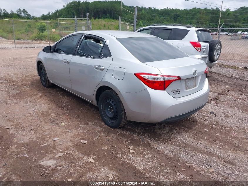 2015 Toyota Corolla Le VIN: 2T1BURHE2FC376151 Lot: 39419149