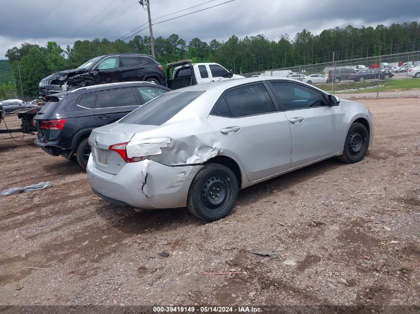 2015 Toyota Corolla Le VIN: 2T1BURHE2FC376151 Lot: 39419149