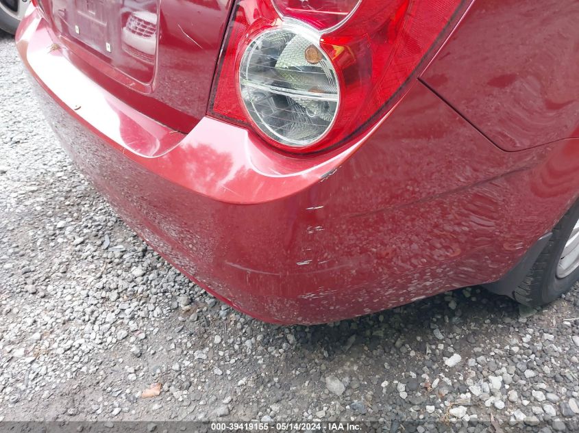 2013 Chevrolet Sonic Lt Auto VIN: 1G1JC5SG2D4139542 Lot: 39419155