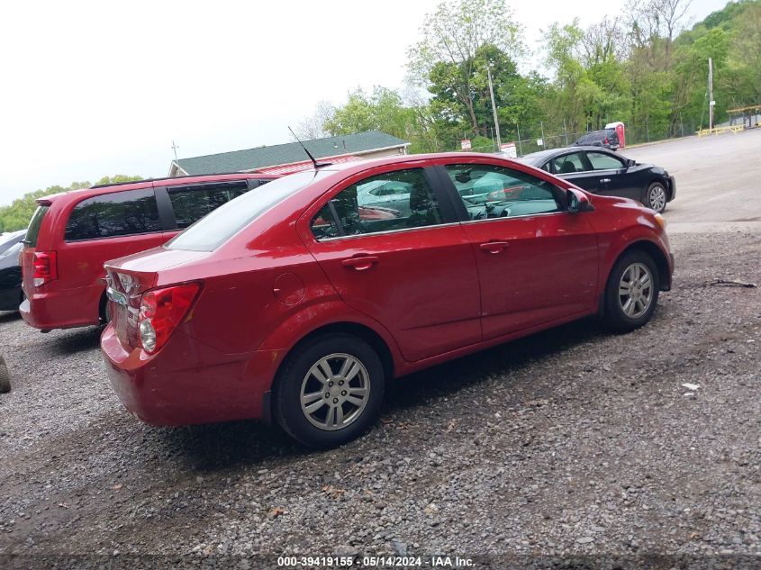 2013 Chevrolet Sonic Lt Auto VIN: 1G1JC5SG2D4139542 Lot: 39419155