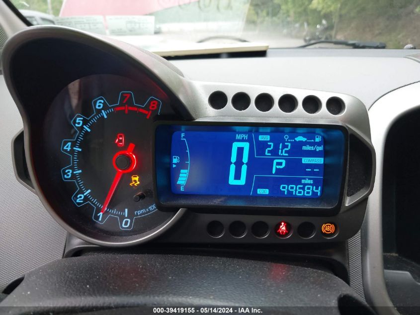 2013 Chevrolet Sonic Lt Auto VIN: 1G1JC5SG2D4139542 Lot: 39419155